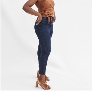 Express FlexX Crop Skinny Hi Rise Jean Dark Wash FlexX Skinny Jean High Waist XS